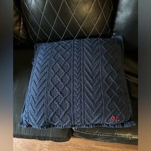 Ralph Lauren Dark Blue Knit Pillow
